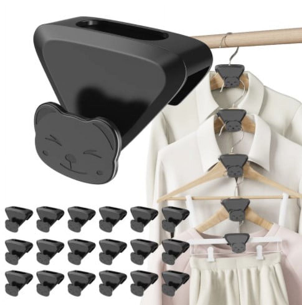 18PCS Triangles Hanger Hooks Clothes Hanger Organizer Connector Hooks