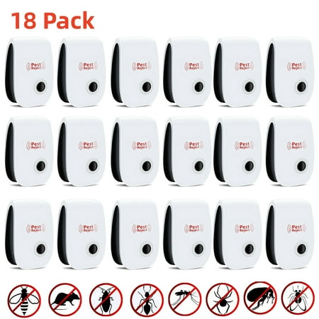 Gamexcel Ultrasonic Electric Pest Repellent Plug In Device, 18 Piece