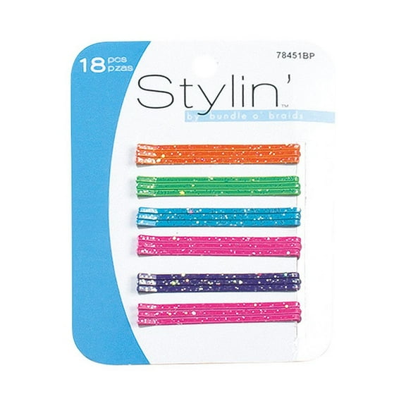 SHALOM - Stylin' Glitter Bobby Pins - 18 Pack