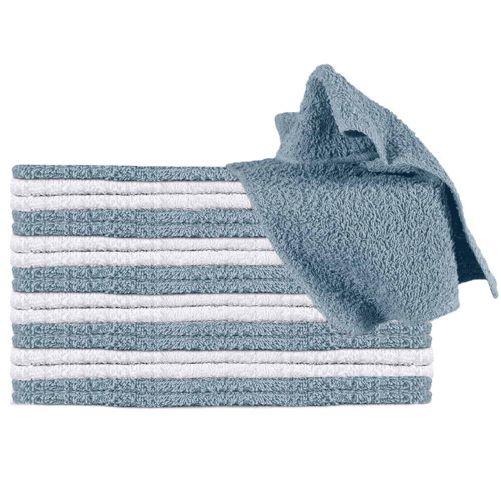 Mainstays 18-Pack Washcloth Bundle, Blue