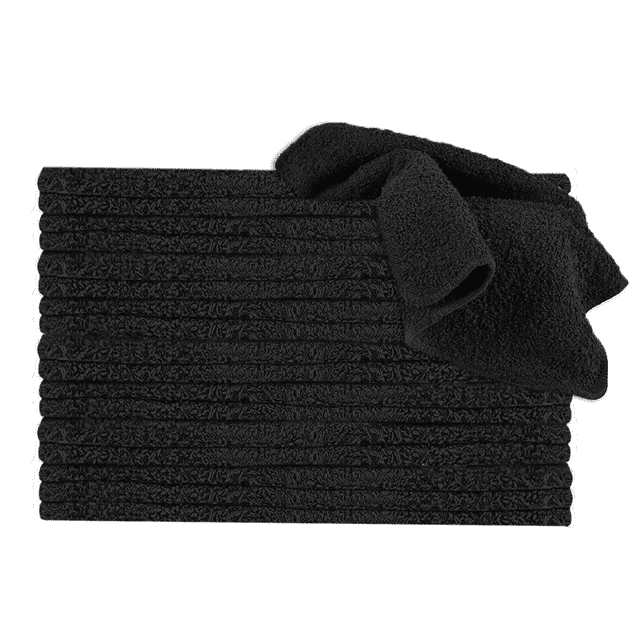 Mainstays 18-Piece 100% Cotton Washcloth Bundle, Greystone