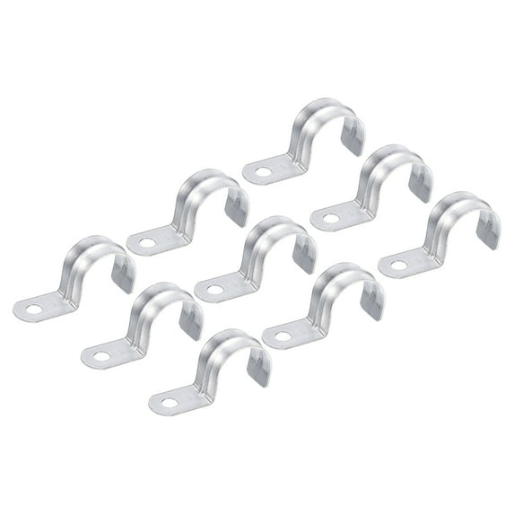 18Pack 32mm Pipe Straps One Hole Straps Zinc Plated Steel Pipe Clamp