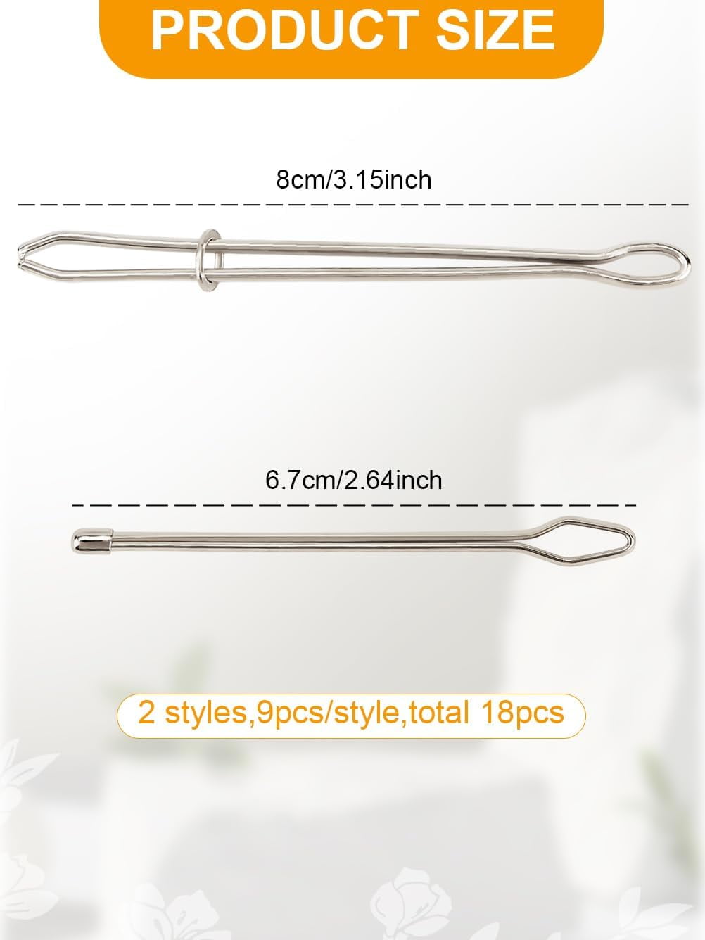 18Pcs 2 Styles Platinum Iron Bodkin Threader Easy Pull Drawstring ...