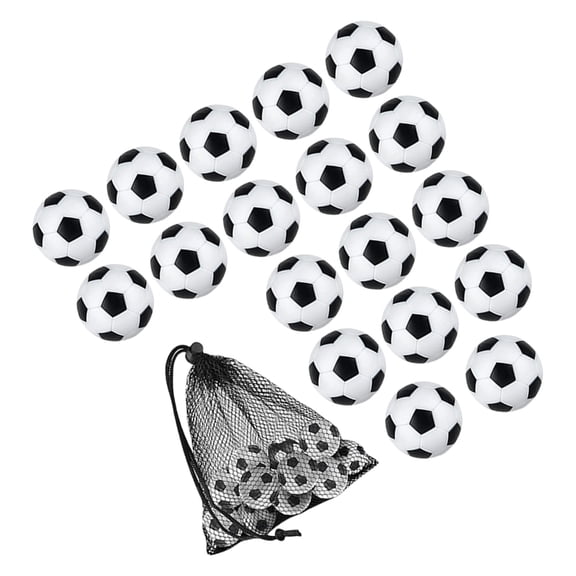 18Pcs 32mm Foosballs Table Balls Tabletop Game Small Football Table Soccer Balls
