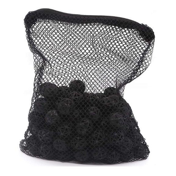 18Pcs/36mm Bio Balls Internal Biochemical Sponge Filter Media for Fish Tank Pond Aquarium with Mesh Bag