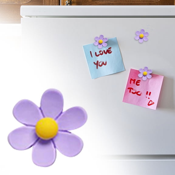 18Pcs 3D Flower Cute Fridge Magnets, Colorful Strong Decorative Funny Refrigerator Magnets for Locker Whiteboard, Kitchen, and Office