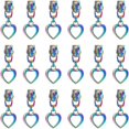 thumbnail image 1 of 18Pcs Alloy Zipper Pullers Vibrant Rainbow Colors Zippers Heart Pendant Zipper Pull Tabs Detachable Zipper Pull Luggages Purses Bags Replacement Zippers for Tailor Sewing Crafts, 1 of 6