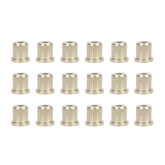 18Pcs Brass Golden String Ferrules Electric Guitar Replacement Musical Instrument Accessories