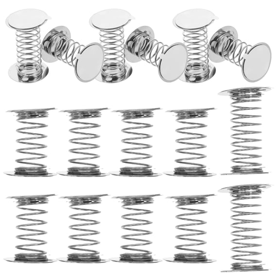 Milisten 18Pcs Crochet Doll Base Metal with Wobble and Shake Silver for Craft Enthusiasts