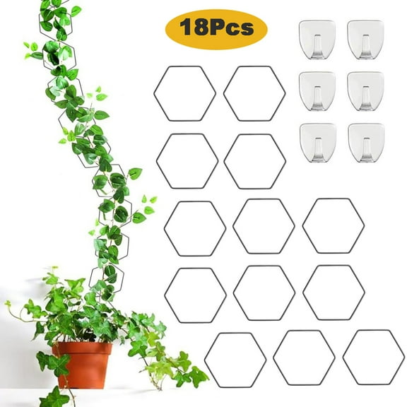 18Pcs Chain Trellis for Climbing Plants, Versatile Plant Vine Support, Indoor & Outdoor House Plant Accessories
