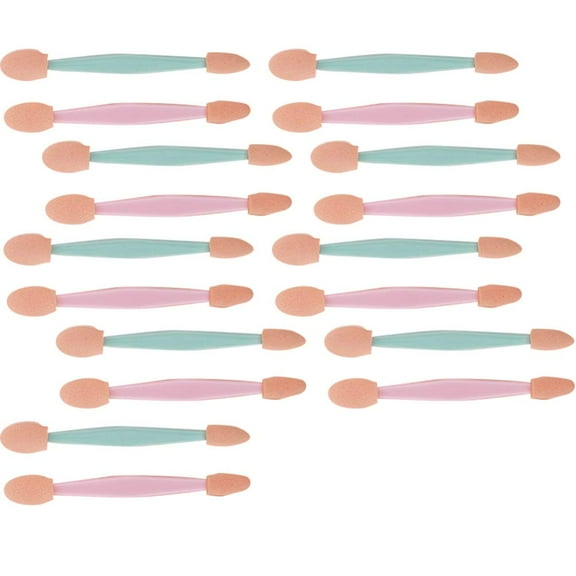 18Pcs Disposable Eyeshadow Applicators Dual Sides Sponge Sponge Eyeshadow Tipped Eye Shadow Cosmetic