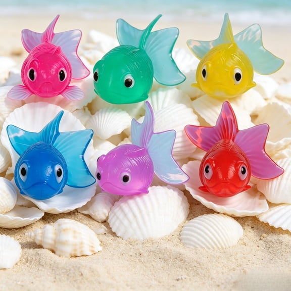 18Pcs Diving Pool Toys, Swimming Fish For Pool, Artificial Goldfish Ornament, Simulation Fake Fish Aquarium Decor, Floating Rubber Tropical Fish Decoration Home (Assorted Colors)