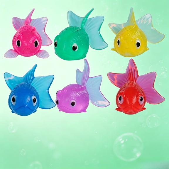 18Pcs Diving Pool Toys, Swimming Fish For Pool, Artificial Goldfish Ornament, Simulation Fake Fish Aquarium Decor, Floating Rubber Tropical Fish Decoration Home (Assorted Colors)