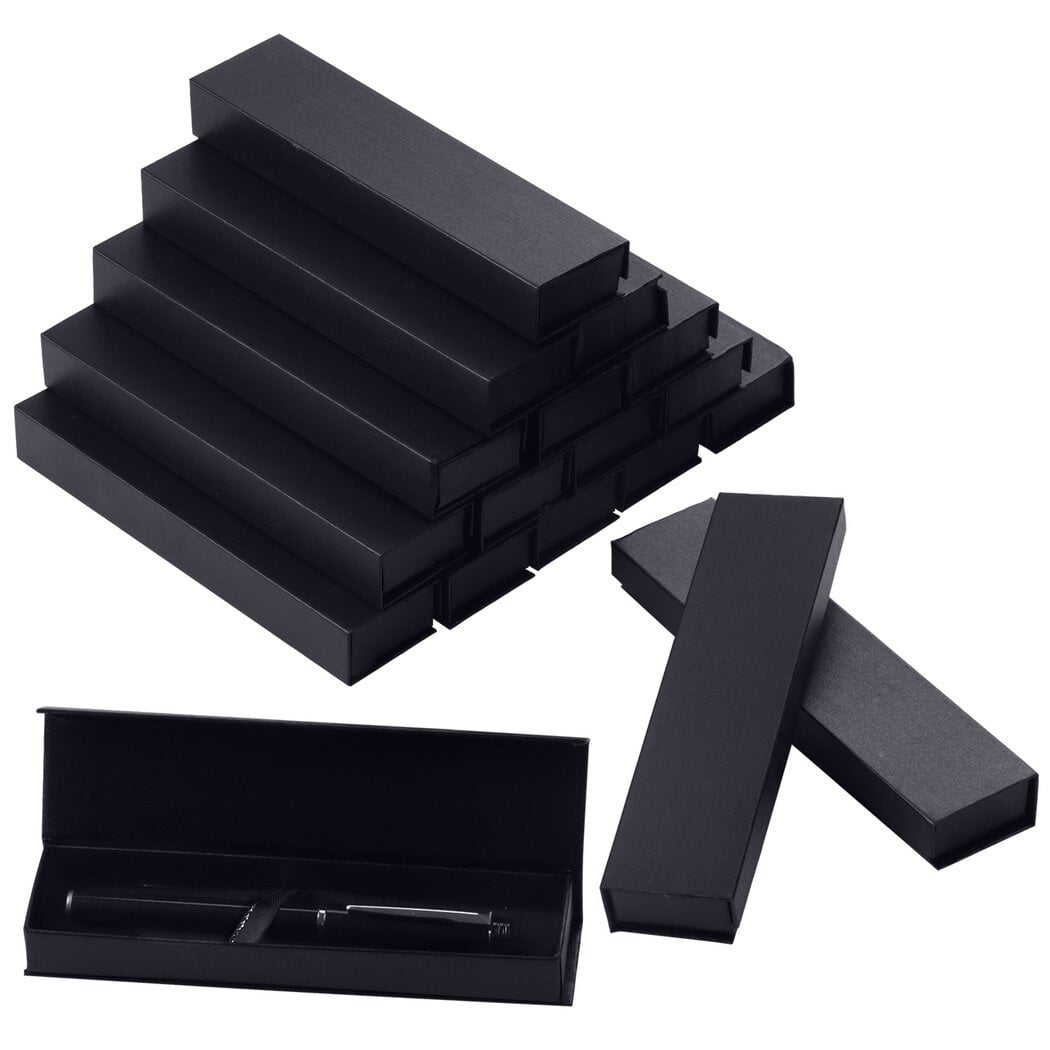 18Pcs Empty Pen Gift Boxes Cardboard Case with Clear Window,Kraft Paper