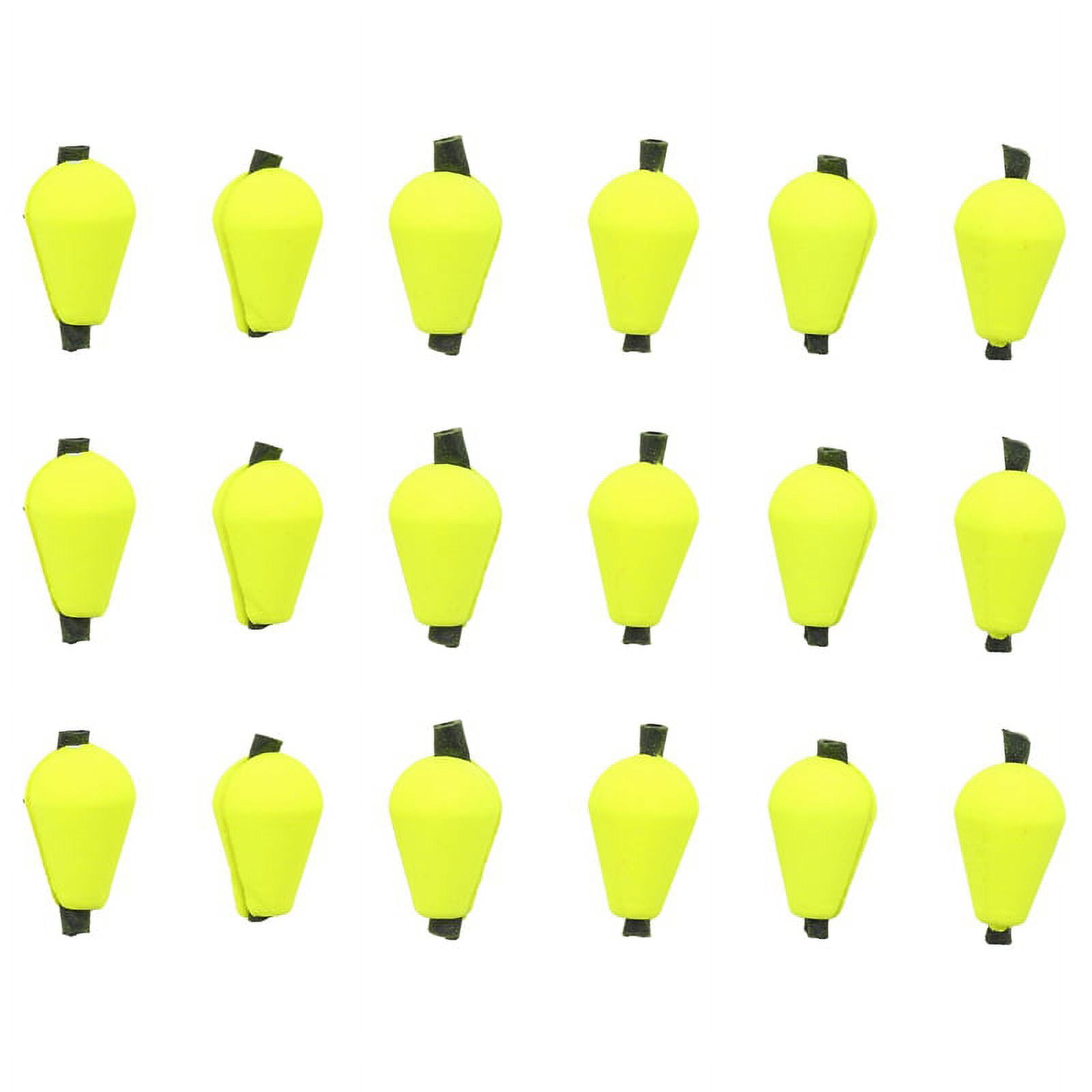 18Pcs Fly Fishing Float Indicators Foam Yellow