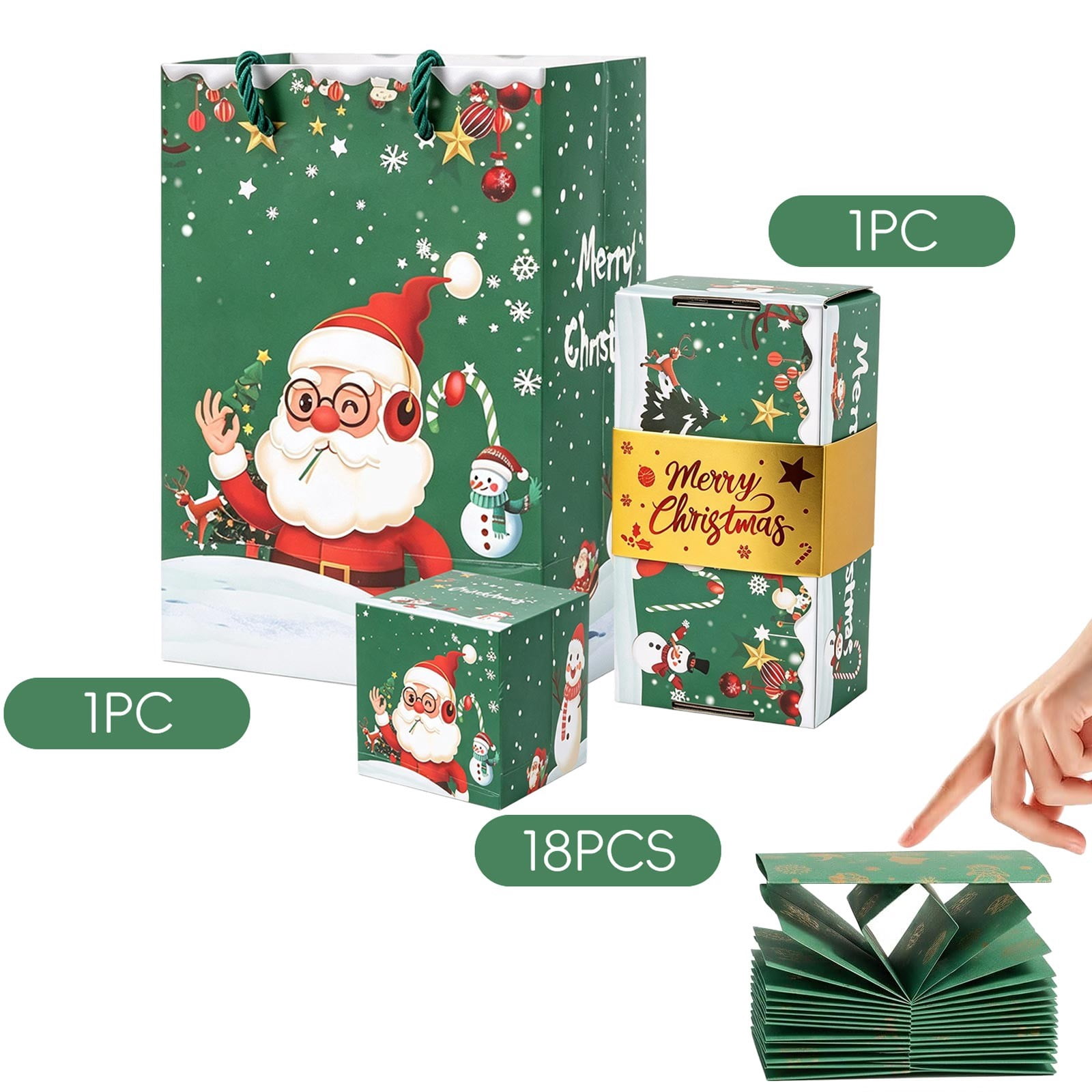 18Pcs Folding Bouncing Explosion Gift Box, Christmas Surprise Pop-Up ...