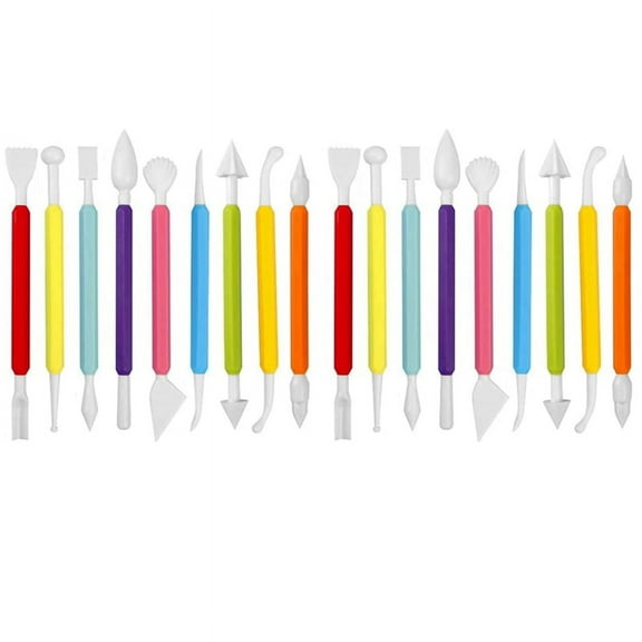 18Pcs Fondant Modeling Tools Set, Paste for Cake Decorating, Cake Marshmallow Sculpting Tools Set