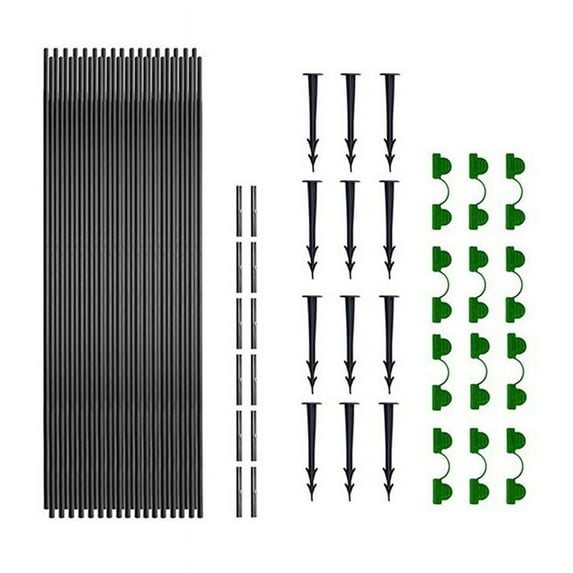 18Pcs Garden Hoops for Netting Tunnel, Garden Hoops Greenhouse Frame Flexible Tunnel Arch Crop Protection Hoops