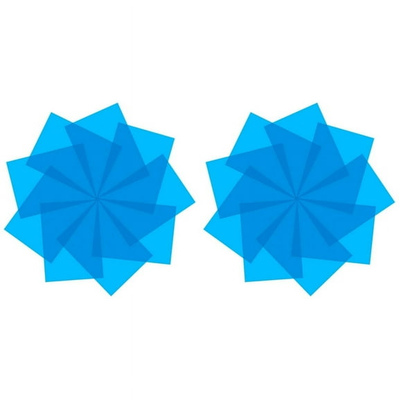18Pcs Gel Light Filter Color Correction Colored Overlays Film Lighting Gel Filter for Film,Video,Photo,Stage (Blue)