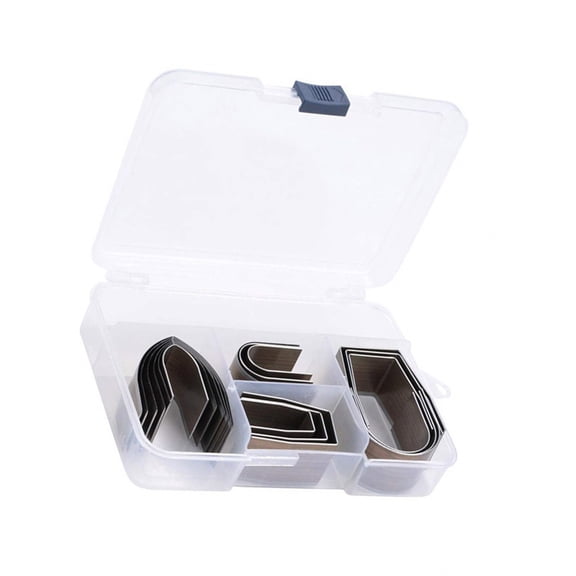 18Pcs Half Round Punching Tool Heavy Duty Carbon Steel Corner Puncher Leathercraft Corner Trimming Tool