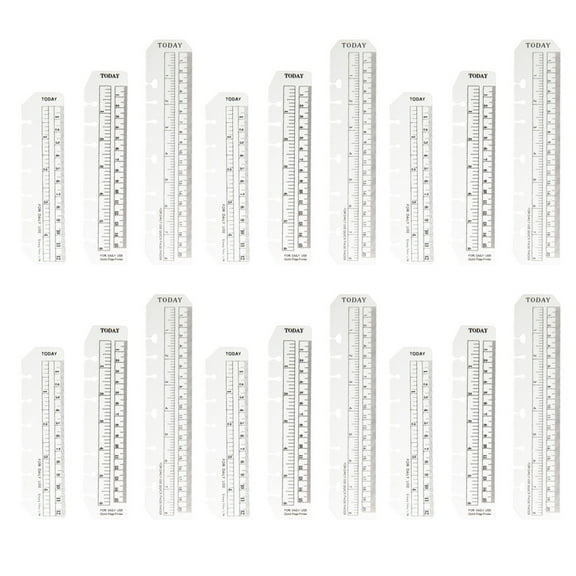 MERRYHAPY 18Pcs Multi-Function Transparent Plastic Bookmark Ruler for Book and Planner Use