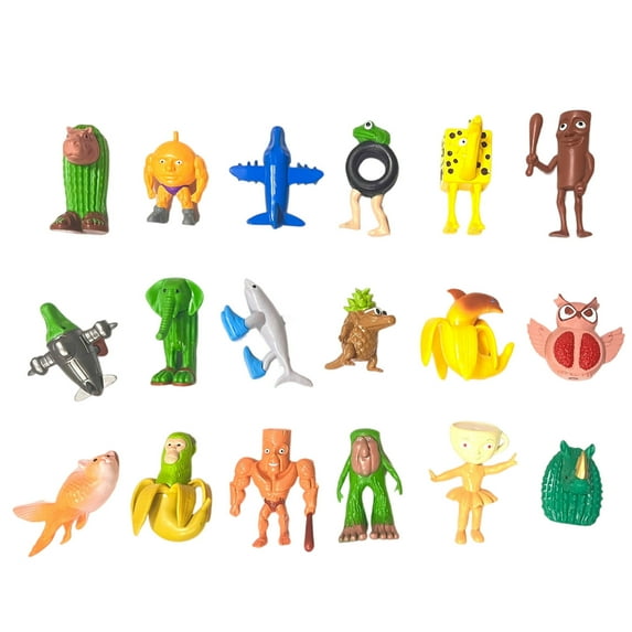 18Pcs Italian Brainrot Animal Figures – 4" AI Italian Brainrot Collectible Figure Toys, Viral TikTok-Inspired Desk Decor, Funny Italian Brainrot Animal Figurines Gift Set