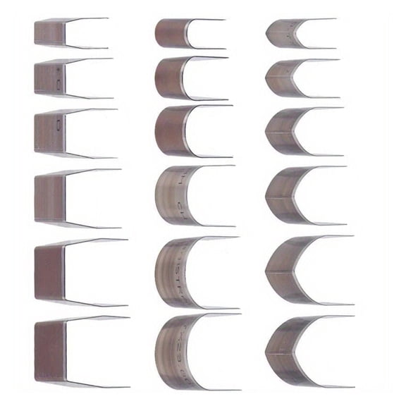 18Pcs Leath Corn Set Carbon Steel Crafting Tool with gonomic Grip for Leathworking & Trimming