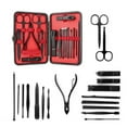 18Pcs Manicure Set Stainless Steel Nail Clippers Pedicure Knife Tool