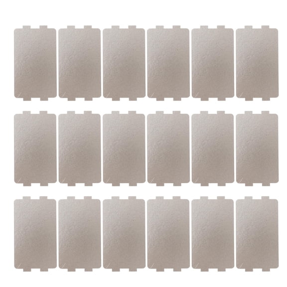 Milisten 18Pcs Microwave Oven Dark Grey Mica Sheet Heat Resistant Oven Repair Pads