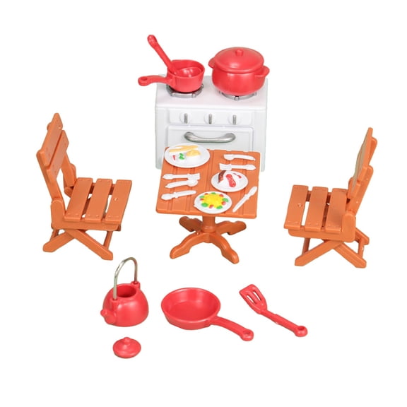 18Pcs Mini Picnic Oven Toy Set For Dollhouse 1 12 Scale Simulated Kitchen Furniture