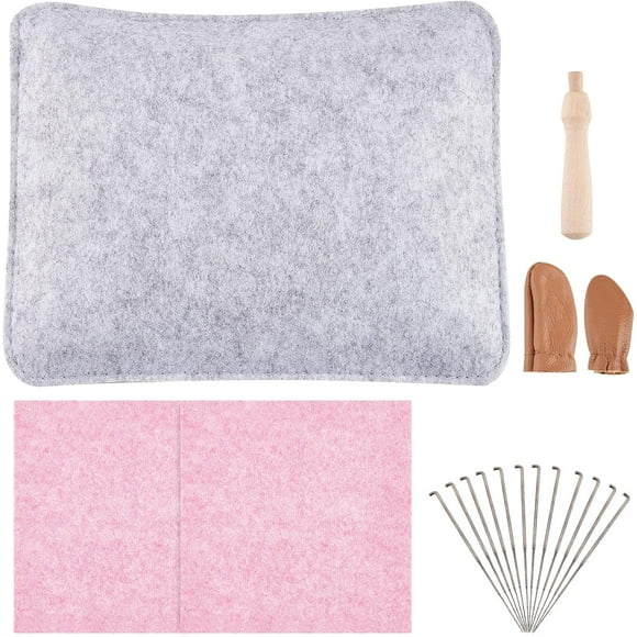 18Pcs Needle Felting Kit Complete Needle Felting Starter Kit with Basic Felt Tools Felting Pad Needles
