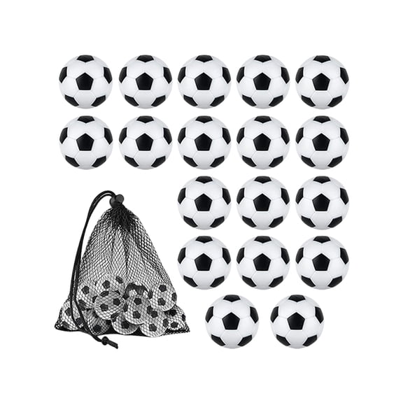 18Pcs Official Tabletop Game Balls 32mm Table Soccer Foosballs Replacement Balls Small Table Footballs Balls Accessory