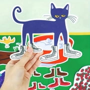 18Pcs Pete the Cat Felt Story Set, "I Love My White Shoes" Themed Interactive Teaching Aid for Ages 3+, Classroom & Homeschool Storytelling
