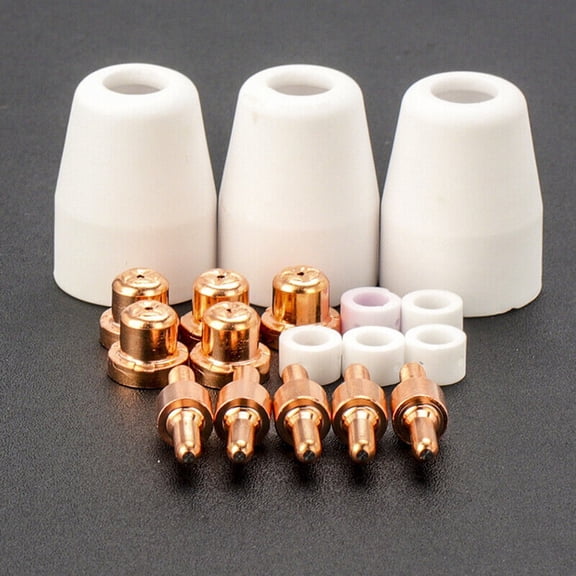18Pcs Plasma Cutter Consumables Kit For Pt-31 Lg-40 Electrode Tip Shield Cap Gas