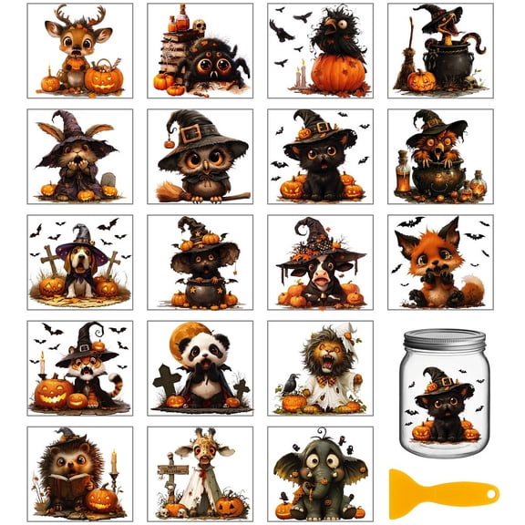18Pcs Plastic Silhouette Paper for Lighting Decoration Paper Cut Light Box Animals 100x90mm diy