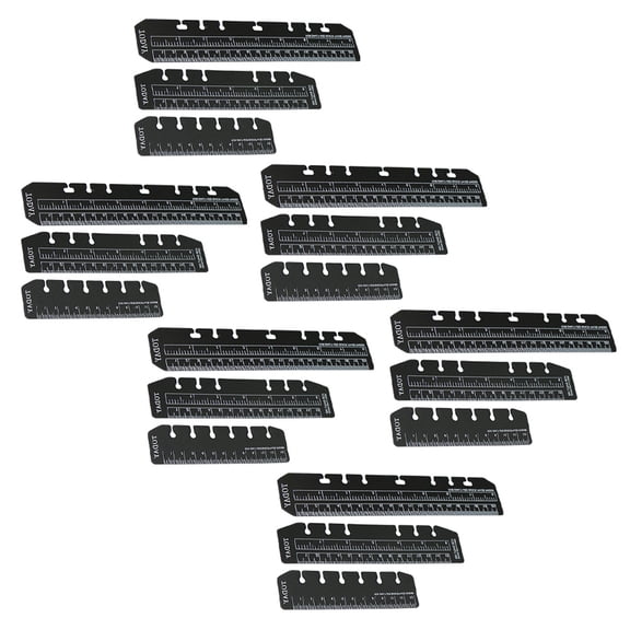 18Pcs Portable Planner Bookmarks Plastic Page Markers Multi-function Page Rulers