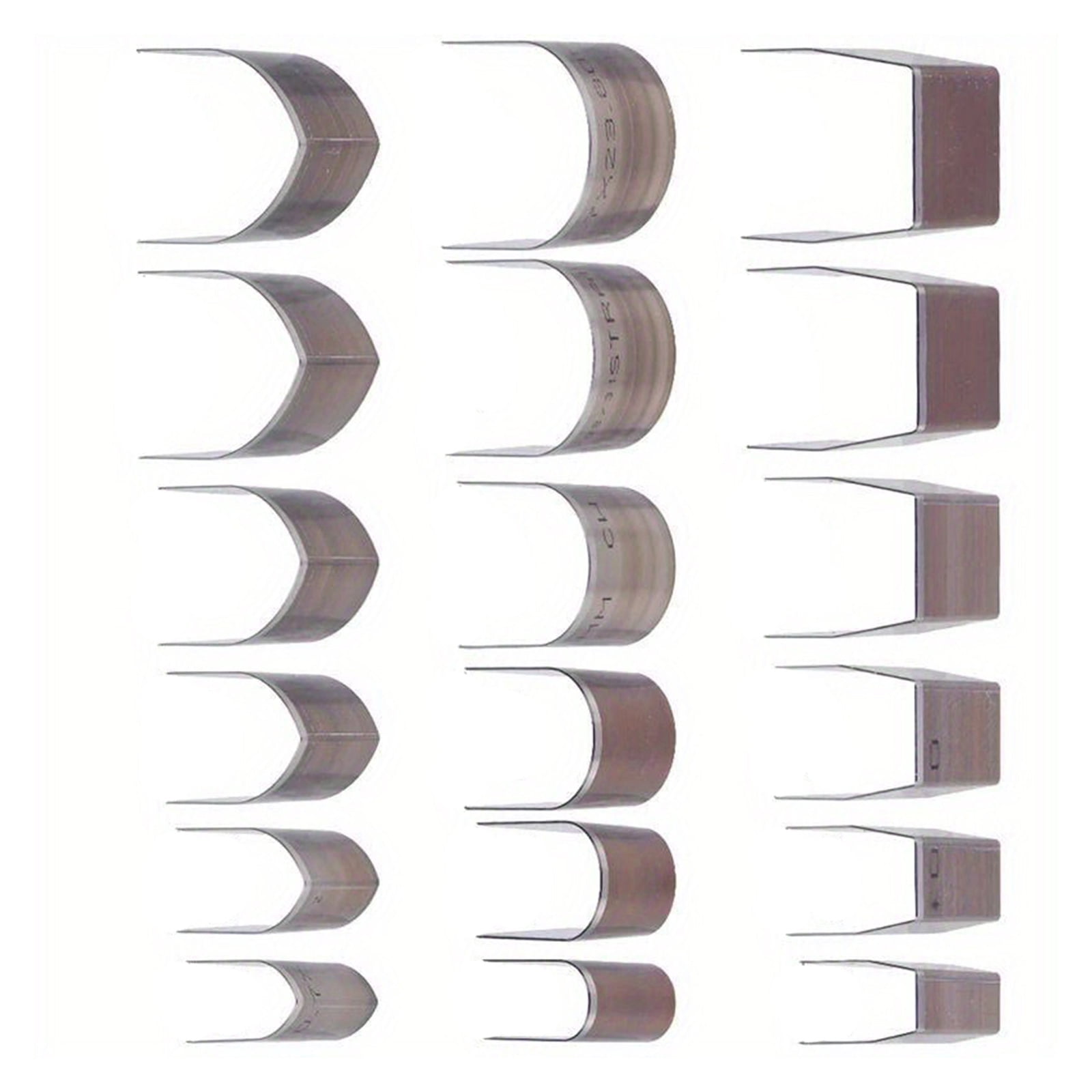 18Pcs Professional Leather Craft Puncher Set Carbon Steel Leather Corner Cutter Half Round Leathercraft Trimming Tool