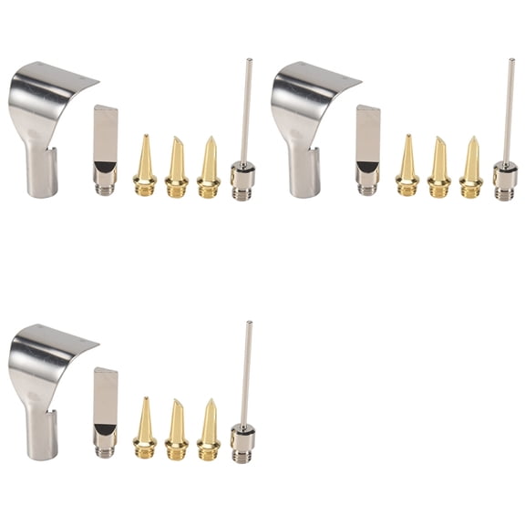 18Pcs Replacement Copper Tips Nozzle Kit for Hs-1115K / Mt-100 Aerated Flame Butane Gas Soldering Iron