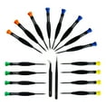 thumbnail image 1 of 18Pcs Screwdriver Set, 16 Different Magnetic Precision Screwdrivers and 2 Anti-static Tweezers, Suitable for Repairing Phone, Watch, Glasses, Laptop, Toys, 1 of 7