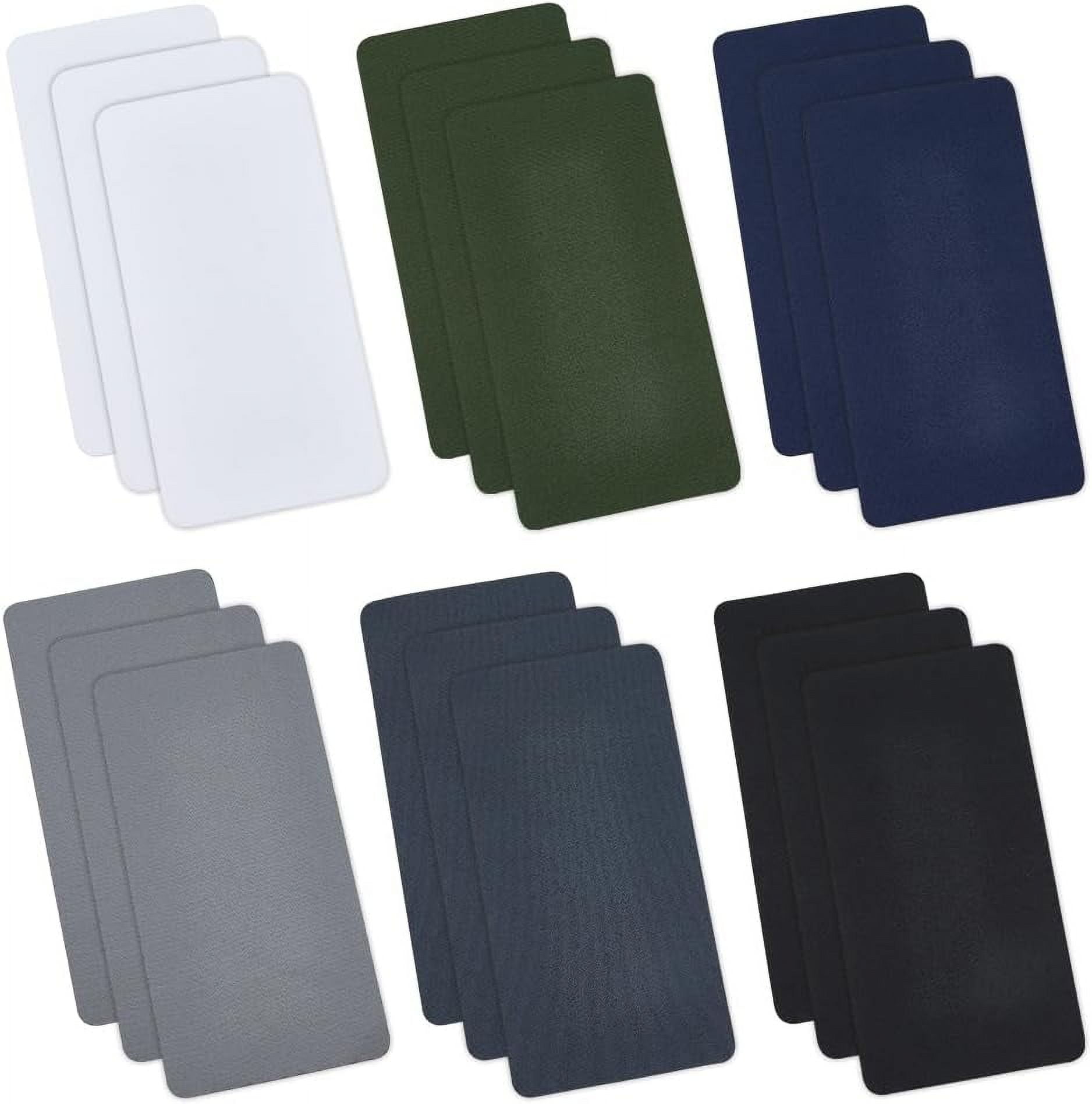 18Pcs Self-Adhesive Fabric Patches 6 Colors Waterproof Furniture Repair Tape Clothing Repair Patch for Clothing Down Jacket Tent Bag Sofas Car Home Decor 3.92x7.87"