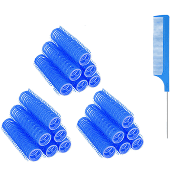 18Pcs Self Grip Small Hair Curlers Roller Hair Curlers Pro Salon Hairdressing Curler DIY Curly Hairstyle Hair Rollers Tools Rat Tail Comb for Women
