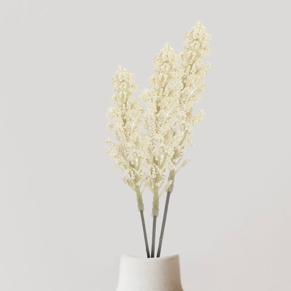 18Pcs Simulation Wheat Ear Decorative Dried Flowers Bouquet for Wedding and Home