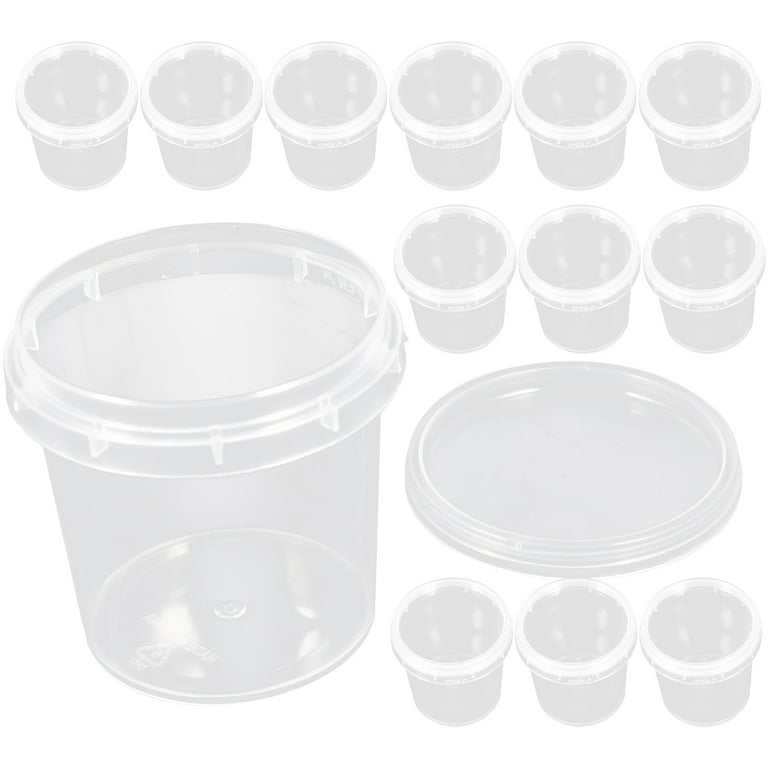 18Pcs Small Plastic Bucket Mini Storage Containers for Beads Pigment Small  Tools