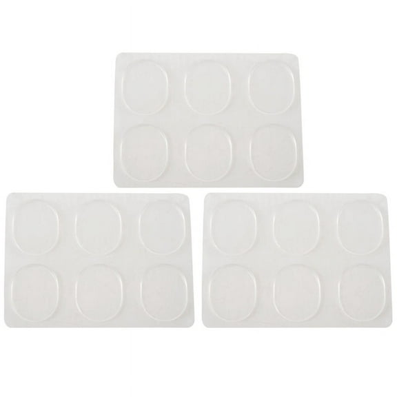 18Pcs Snare Drum Mute Pad Drum Damper Gel Pads Snare Drum Muffler Transparent Percussion Accessories(Transparent)