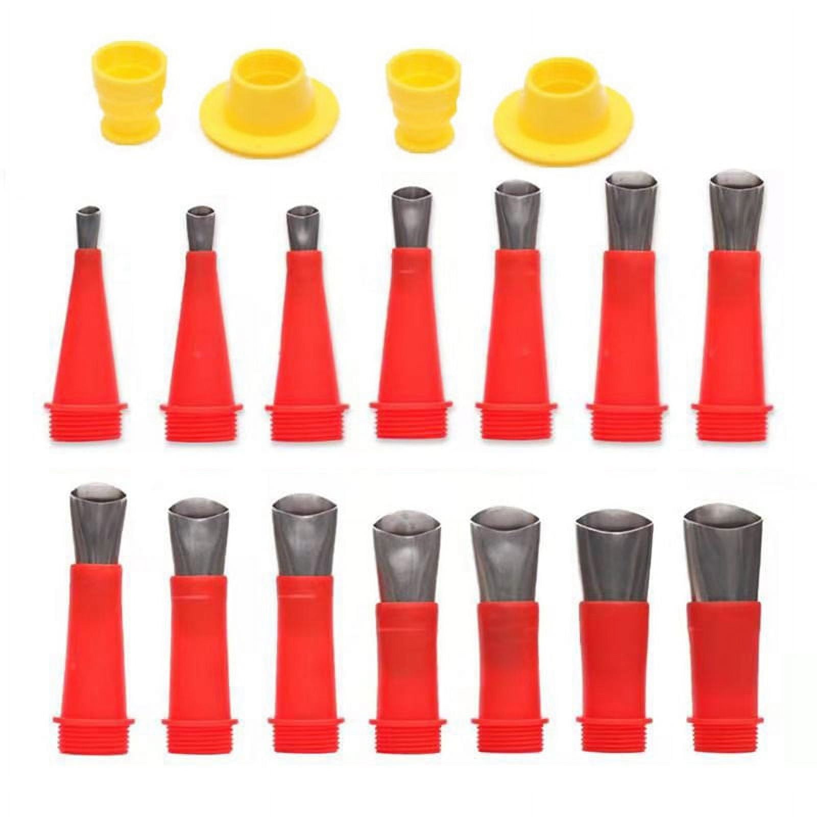 18Pcs Stainless Steel Caulk Nozzle Applicator Caulking Finisher Glue