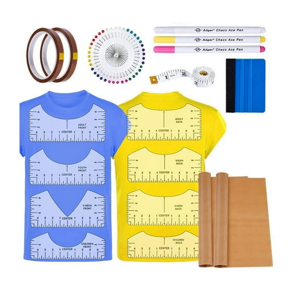18Pcs Sublimation Accessories, Tshirt Ruler Guide Vinyl Alignment Tool,Heat ,Sheet Non Stick,Heat Tape