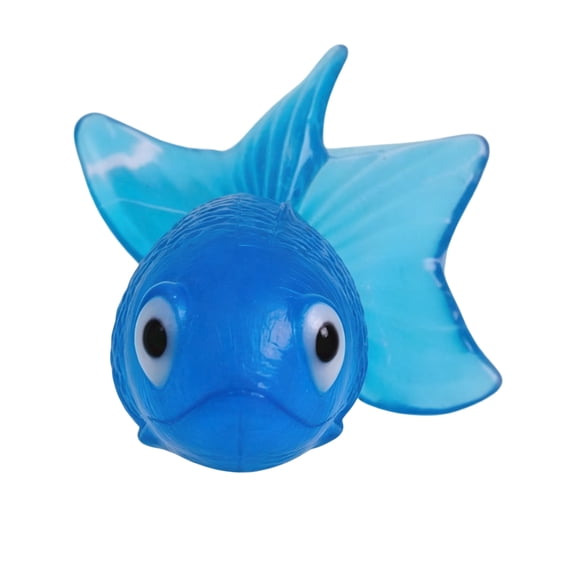 18Pcs Swimming Fish Toy, Mixed Color Artificial Goldfish 1.77" Realistic Rubber Floating Fish Fish Tank Decor TPR Small Tropical Goldfishesfor Sensory Bin, Bath & Soccer Theme Favors Mixed Color