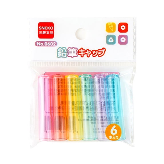 18Pcs Transparent Pencil Topper Plastic Pencil Topper Pencil Protective Lids