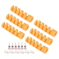thumbnail image 1 of 18Pcs Type-C Dust Plug Earphone Dust Plugs Cap with Cable Protector, Yellow Pink, 1 of 6