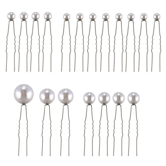 18Pcs Wedding Pearl Hair Pins Bridal Pearl for Rhinestone Hair Pins Hair Accesso